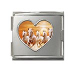 Seven Horses, Sun Mega Link Heart Italian Charm (18mm)