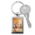 Seven Horses, Sun Key Chain (Rectangle)