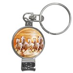 Seven Horses, Sun Nail Clippers Key Chain