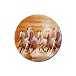 Seven Horses, Sun Rubber Coaster (Round)