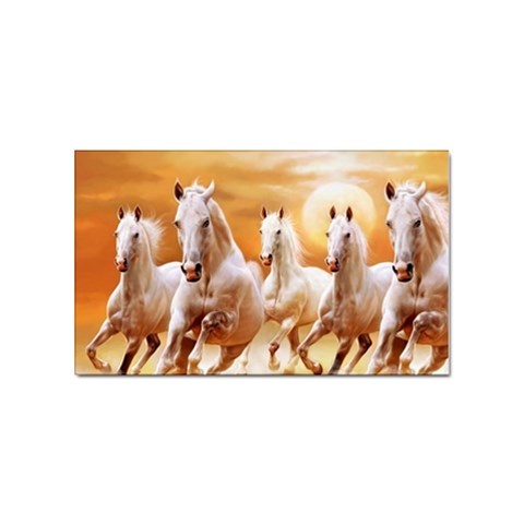 Seven Horses, Sun Sticker (Rectangular) from ArtsNow.com Front