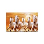 Seven Horses, Sun Sticker (Rectangular)