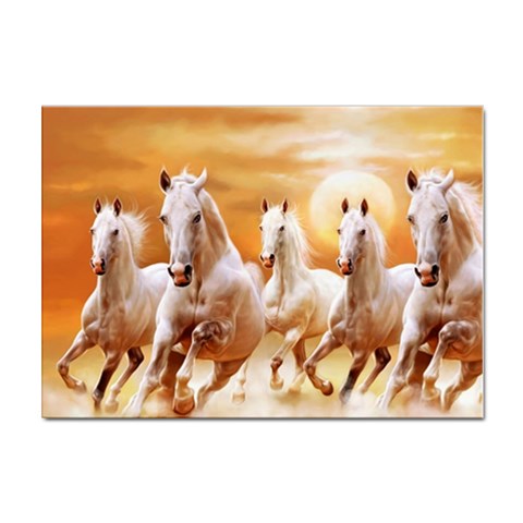 Seven Horses, Sun Sticker A4 (10 pack) from ArtsNow.com Front