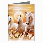 Seven Horses, Sun Greeting Card