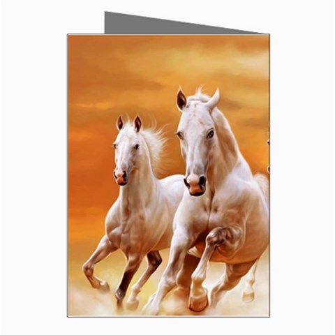 Seven Horses, Sun Greeting Card from ArtsNow.com Right