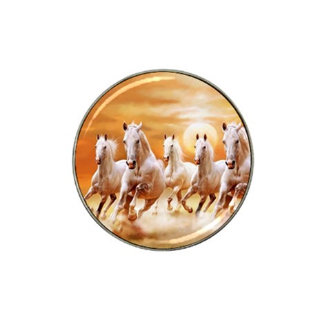 Seven Horses, Sun Hat Clip Ball Marker (4 pack) from ArtsNow.com Front