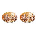 Seven Horses, Sun Cufflinks (Oval)