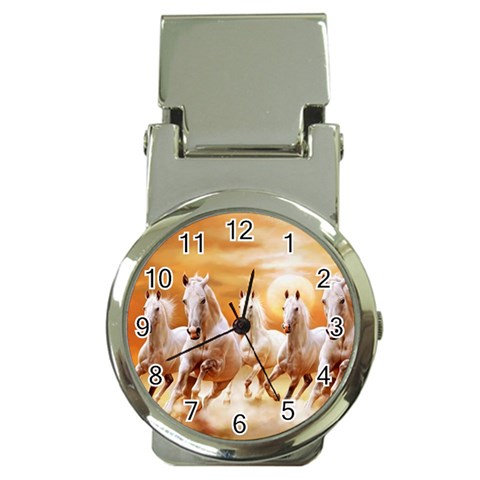 Seven Horses, Sun Money Clip Watches from ArtsNow.com Front