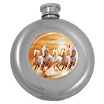 Seven Horses, Sun Round Hip Flask (5 oz)