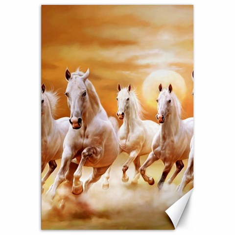 Seven Horses, Sun Canvas 20  x 30  from ArtsNow.com 19.62 x28.9  Canvas - 1