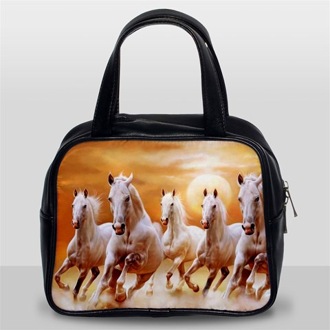 Seven Horses, Sun Classic Handbag (Two Sides) from ArtsNow.com Front