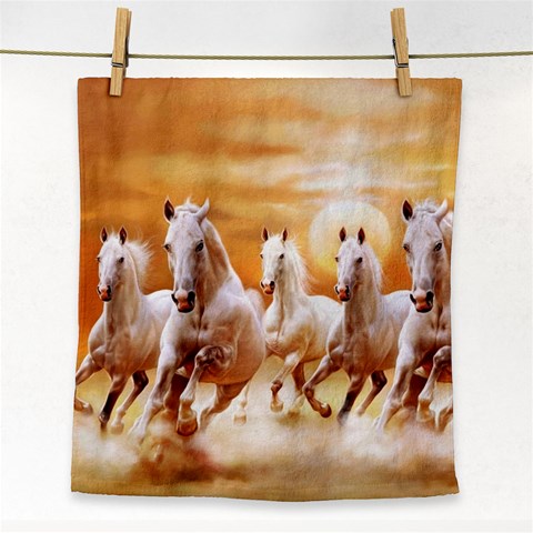 Seven Horses, Sun Face Towel from ArtsNow.com Front