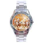 Seven Horses, Sun Stainless Steel Analogue Watch