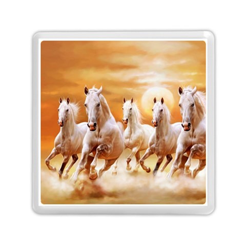 Seven Horses, Sun Memory Card Reader (Square) from ArtsNow.com Front