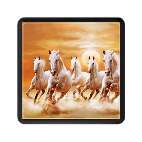 Seven Horses, Sun Memory Card Reader (Square) from ArtsNow.com Front