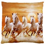 Seven Horses, Sun Large Cushion Case (One Side)