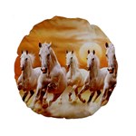 Seven Horses, Sun Standard 15  Premium Round Cushions