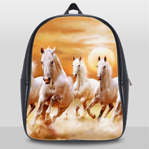 Seven Horses, Sun School Bag (XL) from ArtsNow.com Front