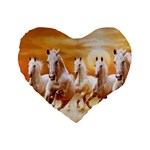 Seven Horses, Sun Standard 16  Premium Heart Shape Cushions