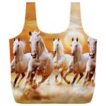 Seven Horses, Sun Full Print Recycle Bag (XL)