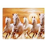 Seven Horses, Sun Two Sides Premium Plush Fleece Blanket (Mini)