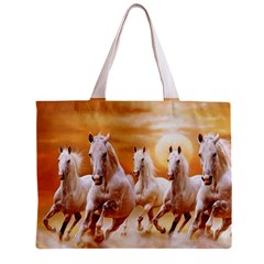 Seven Horses, Sun Zipper Mini Tote Bag from ArtsNow.com Front