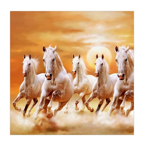 Seven Horses, Sun Duvet Cover (Queen Size) from ArtsNow.com Front