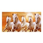 Seven Horses, Sun Satin Shawl 45  x 80 