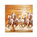 Seven Horses, Sun Square Satin Scarf (30  x 30 )