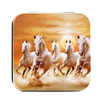 Seven Horses, Sun Square Metal Box (Black)