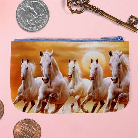 Seven Horses, Sun Large Coin Purse from ArtsNow.com Back