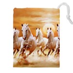 Seven Horses, Sun Drawstring Pouch (4XL)