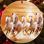 Seven Horses, Sun UV Print Acrylic Ornament Round