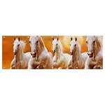 Seven Horses, Sun Banner and Sign 12  x 4 