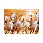 Seven Horses, Sun Premium Plush Fleece Blanket (Mini)