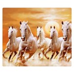 Seven Horses, Sun Premium Plush Fleece Blanket (Small)