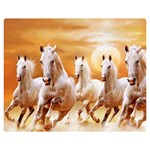 Seven Horses, Sun Premium Plush Fleece Blanket (Medium)