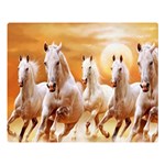 Seven Horses, Sun Premium Plush Fleece Blanket (Large)