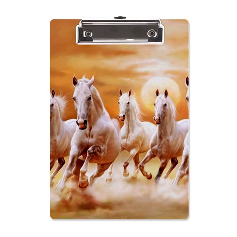 Seven Horses, Sun A5 Acrylic Clipboard from ArtsNow.com Front