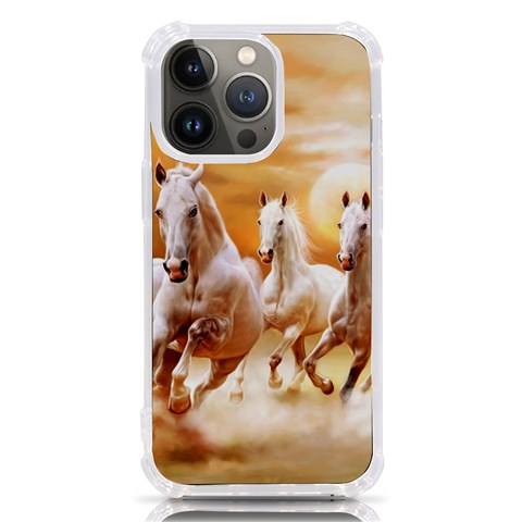 Seven Horses, Sun iPhone 13 Pro TPU UV Print Case from ArtsNow.com Front