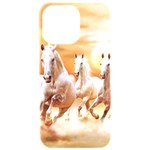 Seven Horses, Sun iPhone 15 Pro Max Black UV Print PC Hardshell Case