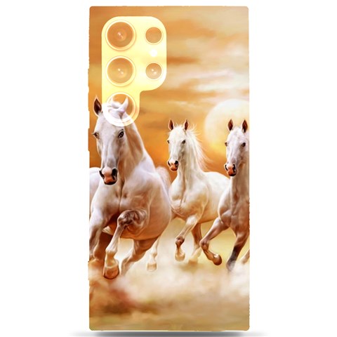 Seven Horses, Sun Samsung Galaxy S24 Ultra 6.9 Inch Black TPU UV Case from ArtsNow.com Front