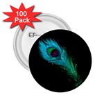 Shree Krishna, Feather, Lord, Rainbows 2.25  Buttons (100 pack) 