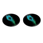 Shree Krishna, Feather, Lord, Rainbows Cufflinks (Oval)