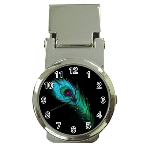 Shree Krishna, Feather, Lord, Rainbows Money Clip Watches from ArtsNow.com Front