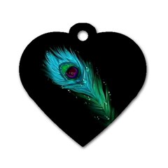 Shree Krishna, Feather, Lord, Rainbows Dog Tag Heart (Two Sides) from ArtsNow.com Back