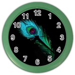 Shree Krishna, Feather, Lord, Rainbows Color Wall Clock