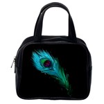 Shree Krishna, Feather, Lord, Rainbows Classic Handbag (One Side)