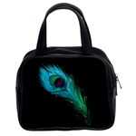 Shree Krishna, Feather, Lord, Rainbows Classic Handbag (Two Sides)