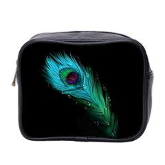 Shree Krishna, Feather, Lord, Rainbows Mini Toiletries Bag (Two Sides) from ArtsNow.com Front